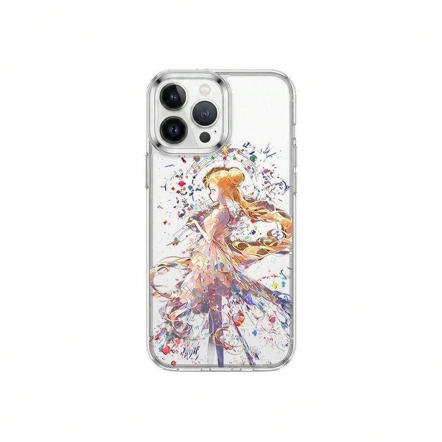 Beautiful Shockproof Case Made Of Eye-Catching, Glossy TPU Material. Scratch-Resistant And Camera Protection. Viral Influencer Design With Delicate Cartoon Graphics And A Youthful, Style. Compatible With IPhone 11-17 Pro Max, X/XS Max. - Transparency - View 1