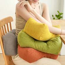 Back Pillow For Chair, Lumbar Support Pillow For Office Chair Lower Back Pain Relief Soft Cushion Car Bed Couch Sitting High Elasticity (Green, 35cm*16cm*20cm) - Orange - View 3