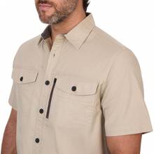 Coleman Men's Short Sleeve Stretch Ripstop Utility Shirt - Button Down Outdoor Work Shirts For Men Variant 1 - 純羊絨 - 查看 2