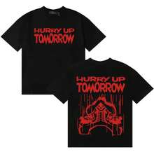 Hurry Up Tomorrow Musik-Fan-T-Shirt Lässige Bequeme T-Shirts Herrenbekleidung Mode Übergroßes Loses T-Shirt Streetwear - Weiss - Übersicht 1
