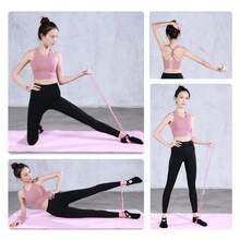 2pcs/Set 8-Figure Resistance Band + 6-Tube Foot Pedal Resistance Band, 6 Elastic Resistance Tubes, Resistance Bands For Full Body Workout, Abdominal Exerciser, Pilates, Yoga, Strength Training, Suitable For Sit-Ups - Multicolor - View 5
