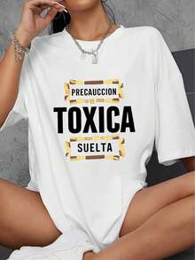 Witllent Women's 100% Cotton T-Shirt - Funny Gift For Girlfriends And Couples, Thick 180g Cotton T-Shirt For Women, Christmas Gift (1 Piece) - 白色 - 查看 1