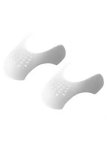 COSYLEE 4 Pairs Shoe Supports, Anti-Wrinkle, Anti-Deformation, Lightweight And Durable, Suitable For Sports Shoes And Casual Shoes - 4 Pairs - White - View 5