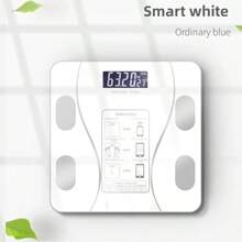 1pc Smart Body Fat Scale, Wireless Digital Bathroom Scale With LED Display, Smart Weight Scale, Digital Weight Scale, Battery Powered (AAA), Batteries Not Included, Body Composition Analyzer - Black - View 12
