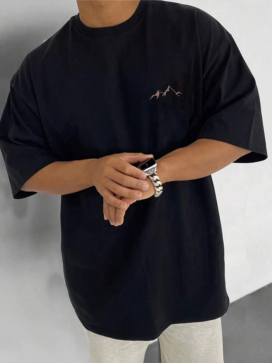 Men Outdoor Tees & Tanks - 黑色 - 查看 1