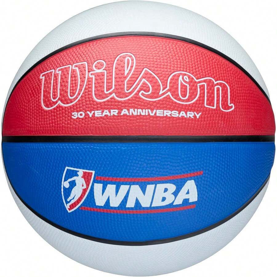 Wilson WNBA 30th Anniversary Legacy Indoor/Outdoor Basketball Variant 2 - Red/White/Blue - View 1
