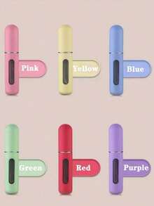 1/3/6pcs Portable Refillable Perfume Bottle, 5ml Travel Size Spray Bottle That Can Be Used Twice, Portable Makaron Perfume Bottle, Sample Container (Color Random) - Multicolor - View 7