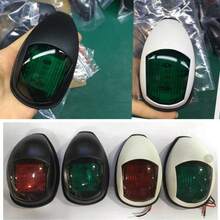 1 Set Red + Green LED Navigation Lights, Marine Lighting Signal Indicator Lights, Bow Lights, Suitable For Powerboats And Small Yachts Navigation Lights, Off-Road Lights - 船用警示燈 - 查看 2