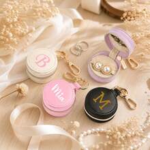 Customized Mini Jewelry Ring Storage Box With Keychain, Personalized Portable Travel Jewelry Box, Sports Ring Storage Box, Leather Gym Ring Storage Box, Bridesmaid Wedding Gift, Nurse Gift For Women, Jewelry Storage, Fitness Essentials - Multicolor 1 - View 5