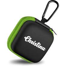 1pc Customizable Name Headphone Case, Customized Headphone Storage Bag, Personalized Charger Storage Bag, Phone Accessory Box, Small Letter Zipper Bag - Multicolor - View 12