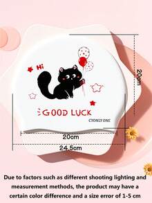 1pc Women's Plus Size Cat Silicone Swim Cap, Waterproof Ear Protection Swimming Cap For Long Hair, Fashionable Comfortable Non-Tight Fit - Multicolor - View 6