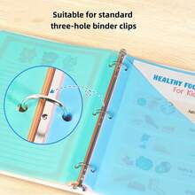 6/8/12pcs Durable Multi-Color Plastic Binder Dividers Set With Labels, 3-Hole Punched Letter Size Page Dividers For Office And Organization, Assorted Colors, 8-Piece Polypropylene Divider Set With Pockets, 3-Ring Binder Labels, Themed Divider With Pockets, Premium Notebook Inserts, Vibrant Multi-Color - Multicolor - View 4