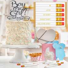 25支 Oh Baby 迷你木鉛筆，嬰兒派對遊戲用品、派對小禮品，適用於 Baby Shower 與性別揭曉派對 - 粉色 - 查看 11