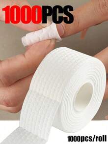 1000 Peças Almofadas de Algodão Sem Pelos para Limpeza de Unhas, Super Absorventes, Adequadas para Remover Esmalte de Unha em Gel, Maquiagem, Cola de Cílios, Também Adequadas para Cuidados com a Pele, Macias e Limpas - Branco - Visão 9