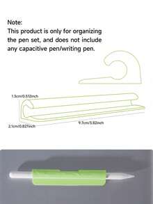1pc Silicone Stylus Pen Holder, Adhesive-Backed No-Drill Stylus Pen Fixer, Tablet Touch Pen Anti-Loss Pen Stand, Suitable For Tablet/Phone Case/Laptop/Office Study Accessories, Multiple Colors Available - Multicolor - View 11