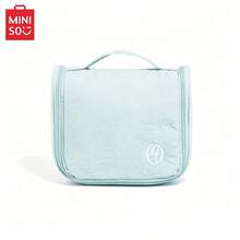 MINISO Multi-Function Hanging Travel Toiletry Bag, Portable Foldable Cosmetic Organizer With Multiple Mesh Pockets, Available In Various Colors, Suitable For Travel, Home, Daily Grooming And More, Essential Storage - Multicolor - View 6