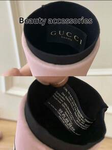 Elegantes süßes rosa Mode-Make-up-Pinselset mit tragbarem Aufbewahrungseimer, praktischer integrierter Aufbewahrungsbox, praktisches tägliches Reise-Beauty-Tool, luxuriöses kleines Geschenk für Make-up-Enthusiasten und Freunde GUCCI-GIFT-25 - Pink - Übersicht 6