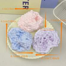 1pc New Fun Handmade Squeezable Green Ball, Suitable For Making Creative Toys, Global Family Gathering - Baby Blue - View 3