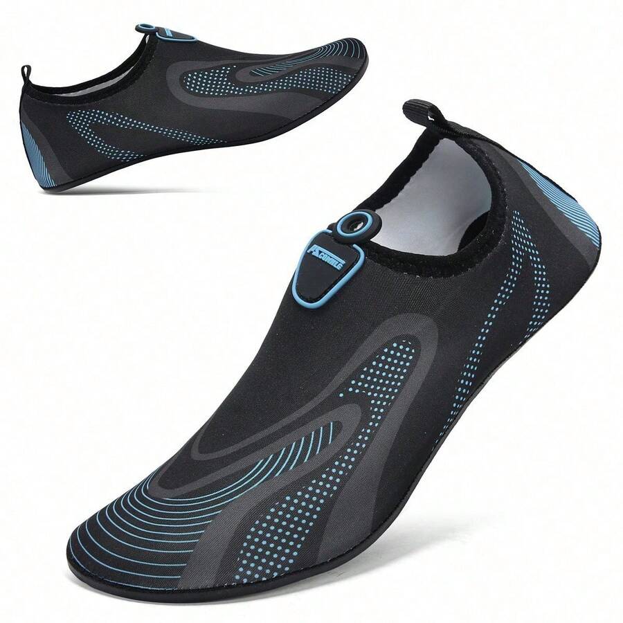 Nuevo patrón de gran , Zapatos de agua unisex, Zapatos de playa, Zapatos de yoga, Sandalias, Zapatos para natación al aire libre, Zapatos de buceo, Zapatos transpirables antideslizantes para - Azul - Ver 1