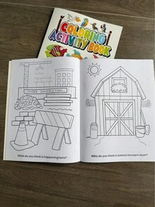 Coloring Books, Hand-Painted Graffiti Easy Coloring Book Cartoon Animals, The Ideal Gift For Children, Colors, Suitable For 3 Years Old + Educational Activity Pages, Classroom Learning, Birthday Or Back-To-School Gifts - Multicolor - View 8
