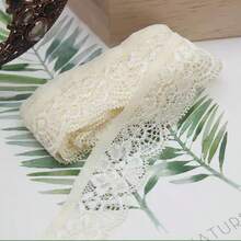 5碼 1英吋寬蕾絲彈性飾邊蕾絲緞帶 蕾絲邊裝飾 縫紉手工藝 婚禮派對裝飾 衣物內衣裝飾 蕾絲手工配件 DIY - 蕾絲花邊 - 查看 30