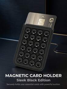 Air Cushion Suction Cup Magnetic Phone Card Holder Compatible With Apple 17/16/15/14/13/12/Mini/Plus/Pro Max Series Phone Case Card Sleeve, Slim, Wear-Resistant, Waterproof, Anti-Theft, Shockproof, Multi-Card Slots For ID Card/Metro Card/Bank Card, Business Card, Etc. - Multicolor - View 5