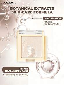 GUOXIAONIU Iluminador Líquido Dorado Beige, Brillo Líquido Multiusos para Cara y Body, Acabado Luminoso Natural Hidratante, Gotas de Brillo Líquido de Larga Duración Resistentes al Agua y a las Manchas, Adecuado para Pómulos, Clavículas, Piernas - #Beige dorado - Ver 8