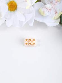 Kleine Blumen- und Herzform Ton-Schneideformen, sauber schneidende, antihaftende, langanhaltend Ton-Schneideformen für Schmuckherstellung, DIY handgemachte Ohrringe Schmuckherstellungs-Set - Blumenherz - Übersicht 14