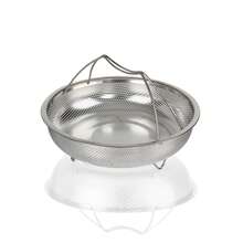 Multi-Use Stainless Steel Kitchen Steaming Drain Tray, Food Colander Basket For Straining Frying Grease, Rinsing Veggies Fruits & Daily Cooking Prep - View 8