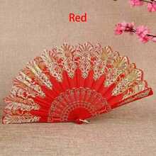 4/2pcs/1pc Elegant Bohemian Style Fabric Fan With Floral Pattern - Perfect For Weddings, Decorations, Parties, And Gifts | Elegant Design For Special Occasions Like Thanksgiving, Mother'S Day, Father'S Day, And Graduation Events, Wedding Decorations - Multicolor - View 8