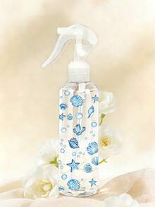 海星與貝殼圖案壓式高壓噴霧瓶，150/300/500ml 化妝水容器，高壓連續自動真空霧化噴霧瓶，透明 PET 可重複填充旅行噴霧瓶，頭髮與臉部噴霧，可重複填充，美髮造型工具，返校季，旅行必需品，教師禮物 - 彩色 - 查看 4