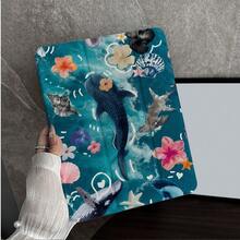1件平板電腦翻蓋保護殼，附筆槽，相容 iPad 10代 10.9 吋 2022 智慧保護殼/Air 13(M3 2025)/Air 11(M3 2025)/11(A16 2025)，相容 Galaxy Tab S10+/S9/A9，相容 5/5PR/6/6PRO/7/7PRO，相容 OPPO Pad，相容 MatePad，相容 Honor Tablet - 彩色 - 查看 4