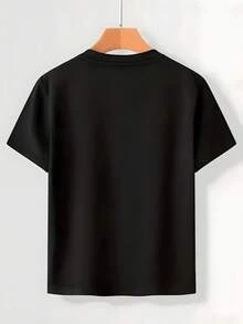 Camisetas para niños y adolescentes, con un estampado creativo y único de "Car and Puppy SOUTHERN BOY", de manga corta, con un diseño elástico y transpirable, adecuadas para jugar al aire li - Negro - Ver 2