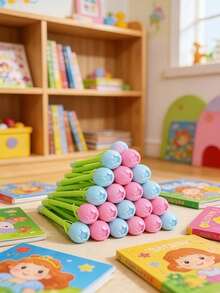 1/3/6pcs Tulip Color-Changing Gel Pens, Creative Flower Design Stationery, Suitable For Student Rewards, Party Favors, Classroom Notes, Back To School Essentials, Ideal For Children's Day, Teacher's Day And Other Celebrations (Changes Color In Sunlight) Random Colors - Style 1 - View 6