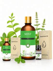 100ml/30ml/10ml 薄荷精油 薄荷油，適用於擴香機、加濕器、手工皂/蠟燭製作，理想的節日禮物 - 薄荷精油 - 查看 2