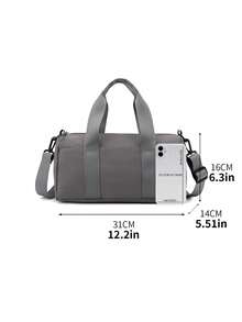 1pc Minimalist Solid Color Fashion Small Multi-Function Crossbody Storage Bag, Small Capacity Gym Bag, Versatile Women's Shoulder Bag For Shopping And Work, Small Soft Bag With Water-Resistant Fabric, Portable Lightweight Fitness Bag Bolso Gym - Multicolor - View 4