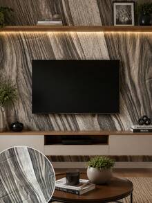 Self-Adhesive PVC Wallpaper, Washable, Decorative Wood Pattern, 5m X 10m Roll, For Home Renovation And Decoration, Living Room, Bedroom, Kitchen, Furniture, Patterned Wall Covering. - M208 - 查看 6