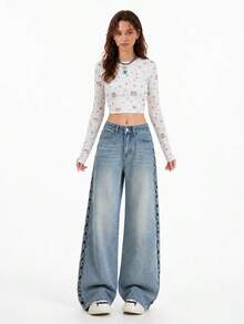 Women Jeans - Blue - View 4