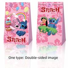 Disney 24-Piece Stitch Gift Bag Set, Cartoon-Themed Party Supplies Set, Gift Wrapping Accessories, Party Gift Bags, Suitable For Birthday Gifts. - Multicolor - View 3