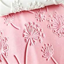 1pc 3D Dandelion Texture Roller And Embossing Roller Tool - Suitable For Clay, Pottery, Ceramic Crafts, With Floral Design, For Jewelry Making, Clay Tools, Home Decor, Suitable For Beginner Craft Enthusiasts - A - View 5