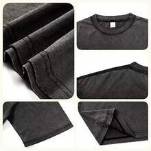 Camiseta de ramen japonés con diseño de gato para hombre y mujer, divertida camiseta con gráfico de gato negro comiendo fideos, top vintage lavado para verano. - Negro - Ver 5