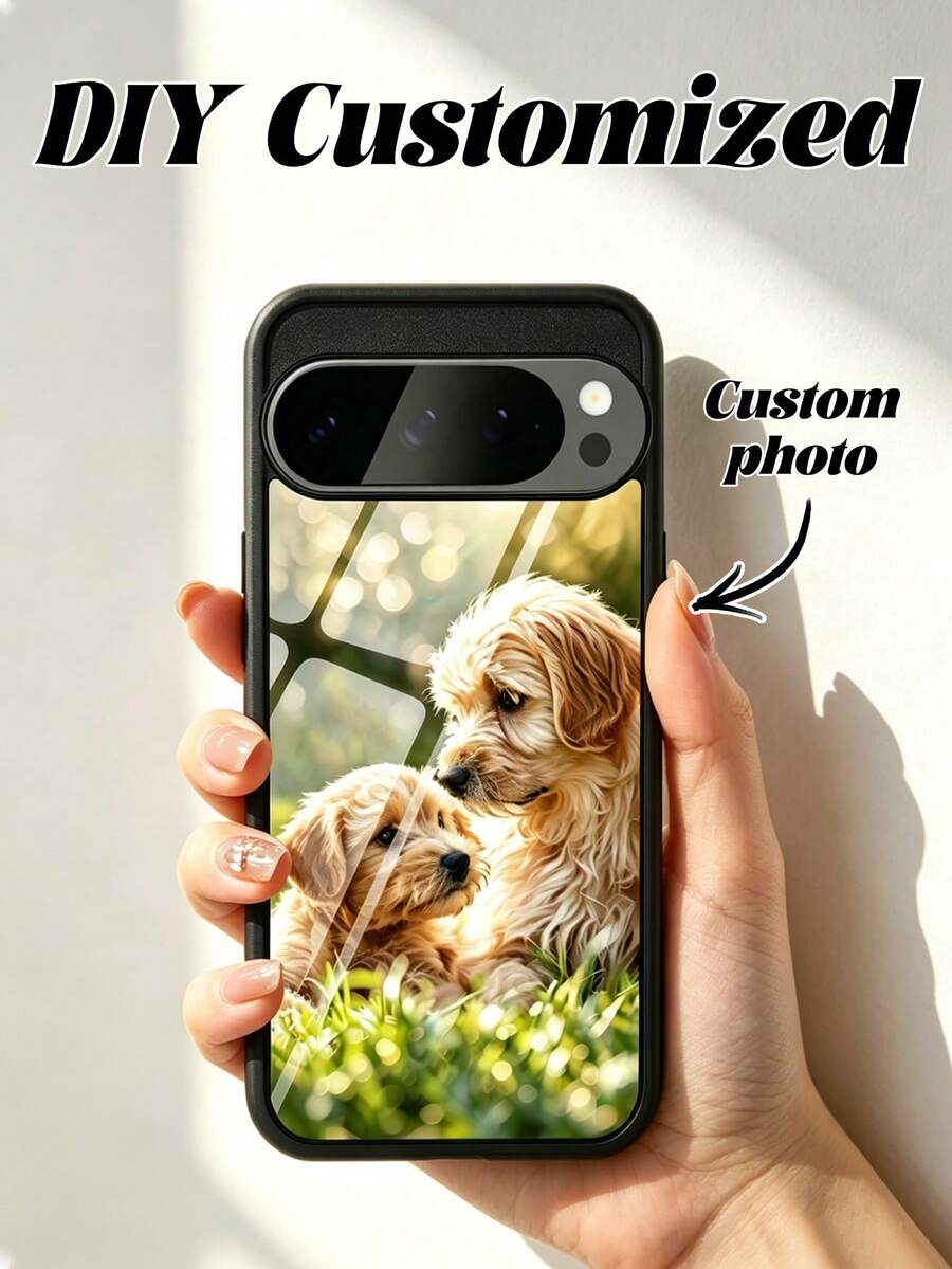 1件個性化客製化照片手機殼，透明保護手機殼，適用於 Pixel 11a/11 Pro/Pixel 10a/Pixel 9 Pro/9 Pro XL/9A/Pixel 8 Pro/7 Pro XL/6A/11a 系列，情侶手機保護殼，18 Pro Max/18/17 Pro Max/Air/16 Pro Max/15 Pro Max 及其他機型，S26/S26 Ultra/S25/S25 Ultra，G85/E14 及其他 Android 機型，個性化、獨特、客製化，送給男朋友、女朋友、家人的理想禮物 - 黑色 - 查看 1