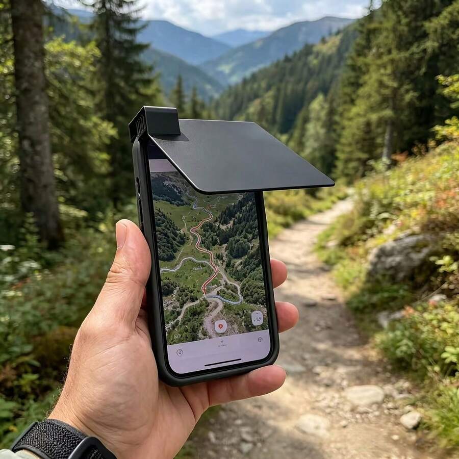 1pc Phone Sun Shade, Practical Accessory Designed To Enhance Screen Visibility Under Strong Light, Effectively Reduce Sunlight Glare, Allowing Users To Clearly View The Screen Even Under Direct Sunlight - Multicolor - View 1