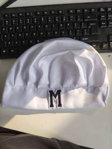 1pc A-Z Customized Chef Hat For Men And Women, Kitchen Cooking Cap Short Baker Hats For Baking Pizza Costume Party Favor - White - View 11