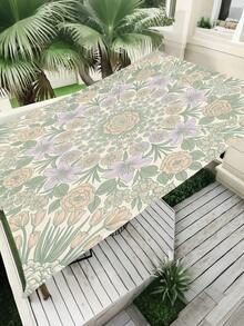 1pc Plant Leaf Floral Print Design Sunshade Awning, Outdoor Shade Cloth And Canopy, 2D Flat Printed Tent, Washable, Suitable For Garden, Camping, Beach, Yard, Poolside And More, Poles Not Included - Multicolor - View 32