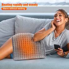 Hailicare Multifunctional Electric Heating Pad (30*60cm), Electric Heating Blanket, 3-Level Timer, 10-Level Temperature Control, Constant Temperature Heat Therapy For Warmth And Cold Relief, Suitable For Legs, Abdomen, Hands And Full Body Warmth, Office And Home Use, Ideal Holiday Gift - US A Type Plug(110-127V) - View 3