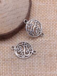 20 cái charm hoa nối 14x20mm làm vòng tay, dây chuyền, trang sức thủ công DIY, phụ kiện làm đồ handmade - Đầu nối wafer - Xem 10