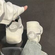 Nike AIR FORCE 1 Wear-Resistant Non-Slip Sports Casual Skate Shoes - Grey - View 7
