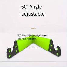 3pcs Foldable V-Shape Phone Tablet Stand, Solid Color Plastic Portable Device Holder, Adjustable Angle Anti-Slip Mobile Support, Lightweight Pocket Sized Mount For Smartphones & Tablets, Hands-Free Accessory For Office, Bedroom & Travel Daily Use - C - View 2