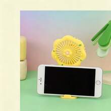 USB Rechargeable Mini Handheld Fan With Flower Design, Ideal For Business Opening Gifts - A - 查看 4